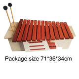 Maxbell 13 Note Wood Xylophone Montessori for School Orchestras Family Sessions Home Midrange