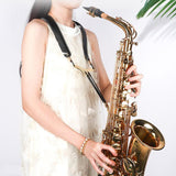 Maxbell Saxophone Shoulder Harness Comfortable Saxophone Strap for Baritone Sax Alto Black