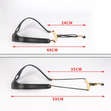 Maxbell Saxophone Shoulder Harness Comfortable Saxophone Strap for Baritone Sax Alto Black