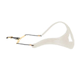 Maxbell Saxophone Shoulder Harness Comfortable Saxophone Strap for Baritone Sax Alto White