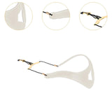 Maxbell Saxophone Shoulder Harness Comfortable Saxophone Strap for Baritone Sax Alto White