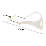 Maxbell Saxophone Shoulder Harness Comfortable Saxophone Strap for Baritone Sax Alto White
