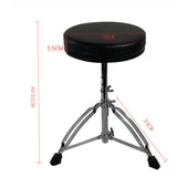 Maxbell Drum Chair Non Slip Drum Seat Stool for Instrument Players Musician Drummers