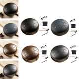 Maxbell Steel Drum Music Educational 6 inch 8 Tones for Activities Concert Preschool Black