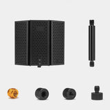 Maxbell Microphone Shield Mic Sound Absorbing Foam for Broadcasting Studio Recording Metal Three Panels