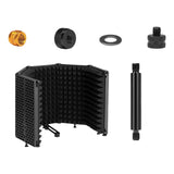 Maxbell Microphone Shield Mic Sound Absorbing Foam for Broadcasting Studio Recording ABS Five Panels