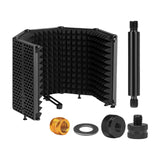 Maxbell Microphone Shield Mic Sound Absorbing Foam for Broadcasting Studio Recording ABS Five Panels