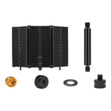 Maxbell Microphone Shield Mic Sound Absorbing Foam for Broadcasting Studio Recording ABS  Three Panels
