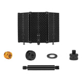 Maxbell Microphone Shield Mic Sound Absorbing Foam for Broadcasting Studio Recording ABS  Three Panels
