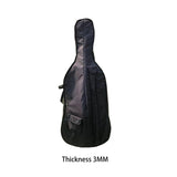 Maxbell Cello Bag Multiple Pockets Padded Rainproof for Camping Concert Performances