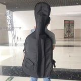 Maxbell Cello Bag Multiple Pockets Padded Rainproof for Camping Concert Performances