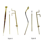 Maxbell 3 Pieces Cello Luthier Tools Cello Sound Post Tool for DIY Pianists Cellists straight