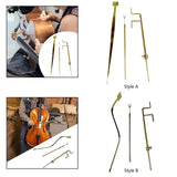 Maxbell 3 Pieces Cello Luthier Tools Cello Sound Post Tool for DIY Pianists Cellists straight