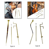 Maxbell 3 Pieces Cello Luthier Tools Cello Sound Post Tool for DIY Pianists Cellists straight