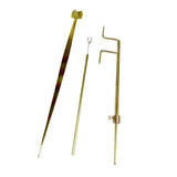 Maxbell 3 Pieces Cello Luthier Tools Cello Sound Post Tool for DIY Pianists Cellists straight