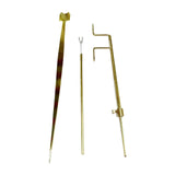 Maxbell 3 Pieces Cello Luthier Tools Cello Sound Post Tool for DIY Pianists Cellists straight