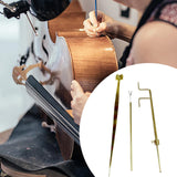 Maxbell 3 Pieces Cello Luthier Tools Cello Sound Post Tool for DIY Pianists Cellists straight