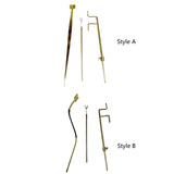 Maxbell 3 Pieces Cello Luthier Tools Cello Sound Post Tool for DIY Pianists Cellists straight