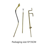 Maxbell 3 Pieces Cello Luthier Tools Cello Sound Post Tool for DIY Pianists Cellists bent