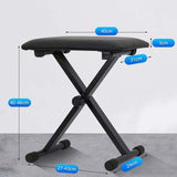 Maxbell Piano Bench Piano Chair Portable for Guzheng Electronic Piano Digital Pianos