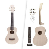 Maxbell 23 inch DIY Ukulele Kits Paintable Musical Wooden for Adults Friends Amateur