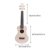 Maxbell 23 inch DIY Ukulele Kits Paintable Musical Wooden for Adults Friends Amateur
