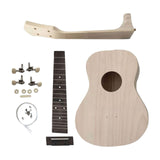 Maxbell 23 inch DIY Ukulele Kits Paintable Musical Wooden for Adults Friends Amateur