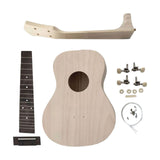 Maxbell 23 inch DIY Ukulele Kits Paintable Musical Wooden for Adults Friends Amateur