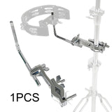 Maxbell Drum Set Extension Clamp Practice Tool Metal Cowbell Clamp for Cowbells Drum