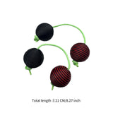 Maxbell Rhythmic Balls Hand Shaker Balls Hand Shaker Sand Balls for Concert KTV Home Black Red