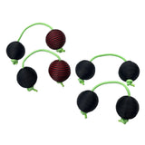 Maxbell Rhythmic Balls Hand Shaker Balls Hand Shaker Sand Balls for Concert KTV Home Black Red