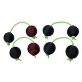 Maxbell Rhythmic Balls Hand Shaker Balls Hand Shaker Sand Balls for Concert KTV Home Black Red