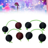 Maxbell Rhythmic Balls Hand Shaker Balls Hand Shaker Sand Balls for Concert KTV Home Black Red
