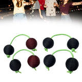 Maxbell Rhythmic Balls Hand Shaker Balls Hand Shaker Sand Balls for Concert KTV Home Black Red