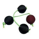 Maxbell Rhythmic Balls Hand Shaker Balls Hand Shaker Sand Balls for Concert KTV Home Black Red