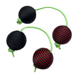 Maxbell Rhythmic Balls Hand Shaker Balls Hand Shaker Sand Balls for Concert KTV Home Black Red