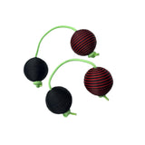 Maxbell Rhythmic Balls Hand Shaker Balls Hand Shaker Sand Balls for Concert KTV Home Black Red