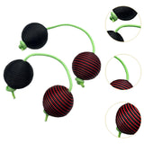 Maxbell Rhythmic Balls Hand Shaker Balls Hand Shaker Sand Balls for Concert KTV Home Black Red