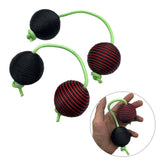 Maxbell Rhythmic Balls Hand Shaker Balls Hand Shaker Sand Balls for Concert KTV Home Black Red