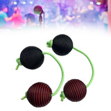Maxbell Rhythmic Balls Hand Shaker Balls Hand Shaker Sand Balls for Concert KTV Home Black Red
