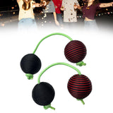 Maxbell Rhythmic Balls Hand Shaker Balls Hand Shaker Sand Balls for Concert KTV Home Black Red