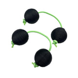 Maxbell Rhythmic Balls Hand Shaker Balls Hand Shaker Sand Balls for Concert KTV Home Black