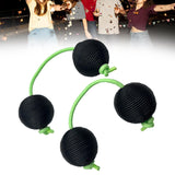 Maxbell Rhythmic Balls Hand Shaker Balls Hand Shaker Sand Balls for Concert KTV Home Black