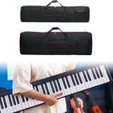 Maxbell 88 Key Keyboard Gig Carrying Bag Ergonomic Protective Versatile Oxford Cloth 136x17x33cm