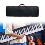 Maxbell 88 Key Keyboard Gig Carrying Bag Ergonomic Protective Versatile Oxford Cloth 136x17x33cm