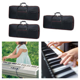 Maxbell 61 Key Keyboard Gig Carrying Bag Protective Sturdy Comfortable with 2 Pocket 102x44x15cm