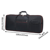 Maxbell 76 Key Keyboard Bag Protective Storage Case for Concert Outdoor Music Studio