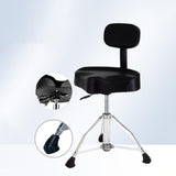 Maxbell Drum Stool with Back Rest Adjustable Height Drum Chair Saddle Stool for Kids