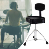 Maxbell Drum Stool with Back Rest Adjustable Height Drum Chair Saddle Stool for Kids