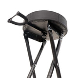 Maxbell Guitar Bench Portable Round Stool Foldable Guitar Seat for Stage Pipa Guitar